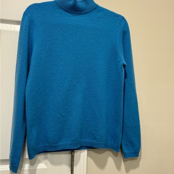 Charter Club 100% Cashmere Pullover
Sweater 2-Ply M Mock Neck Blue - Picture 1 of 8